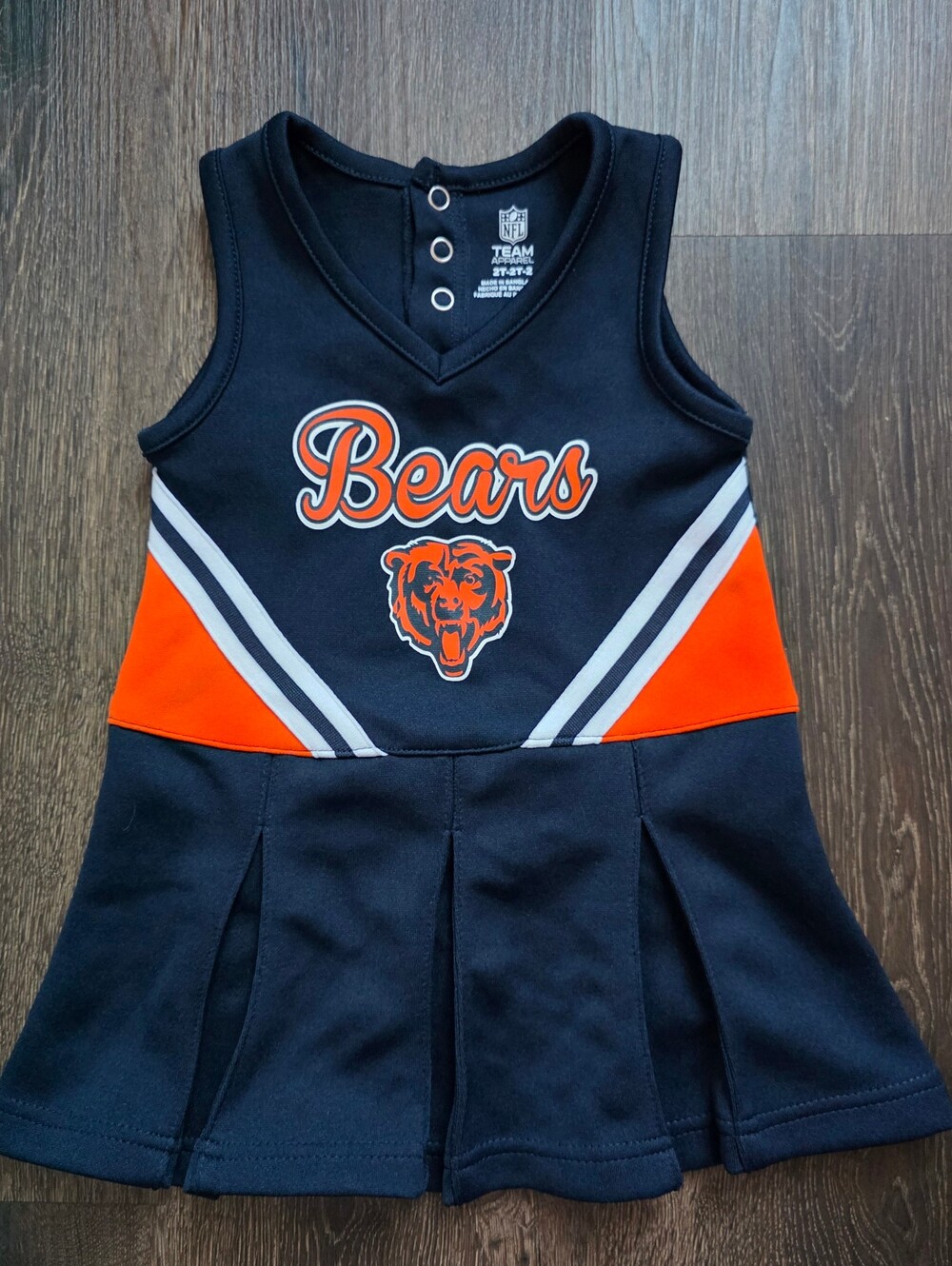NFL Team Apparel Chicago Bears toddler cheerleading dress